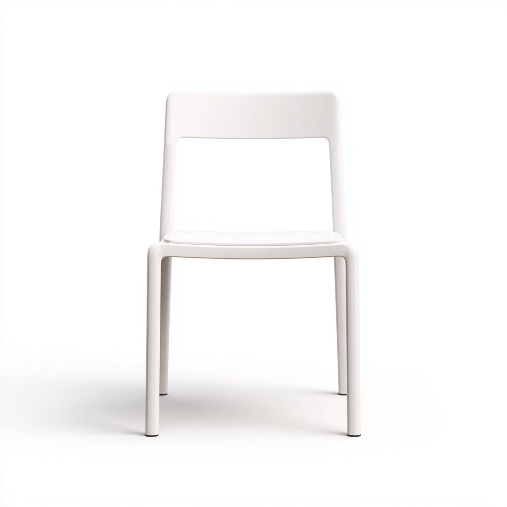 Chaise de salle à manger en polypropylène 46x52x82 cm - blanc - style moderne minimaliste-Comfysta