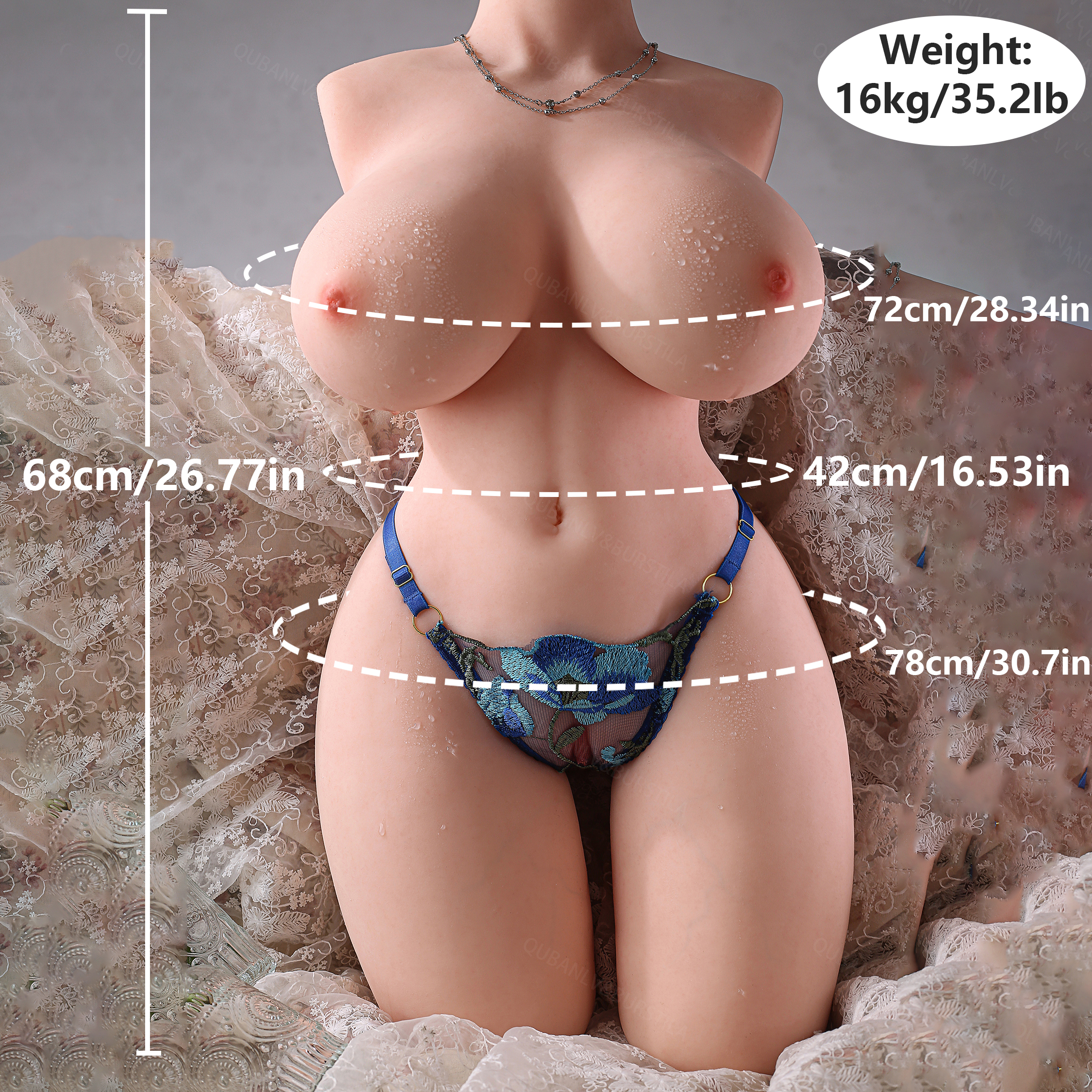 68cm TPE Sex Doll Torso – Realistic Curvy Half Body Design YQDOLL
