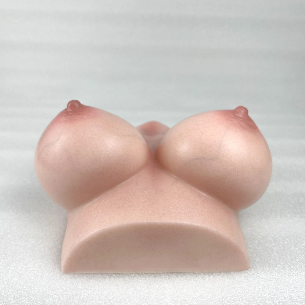 B34-3.9lb/Full Bust: 20.9inch-Cinnamon Silicone Mammary Intercourse Sex Toy Titjob Boob Job Breast Sex Titty Fucking