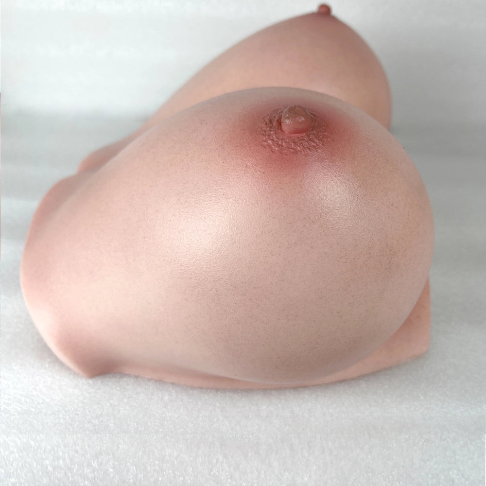 B37-14.8lb/Full Bust: 33.8inch-Cinnamon Silicone  Boob Job Breast Sex Titty Fucking Mammary Intercourse Sex Toy Titjob