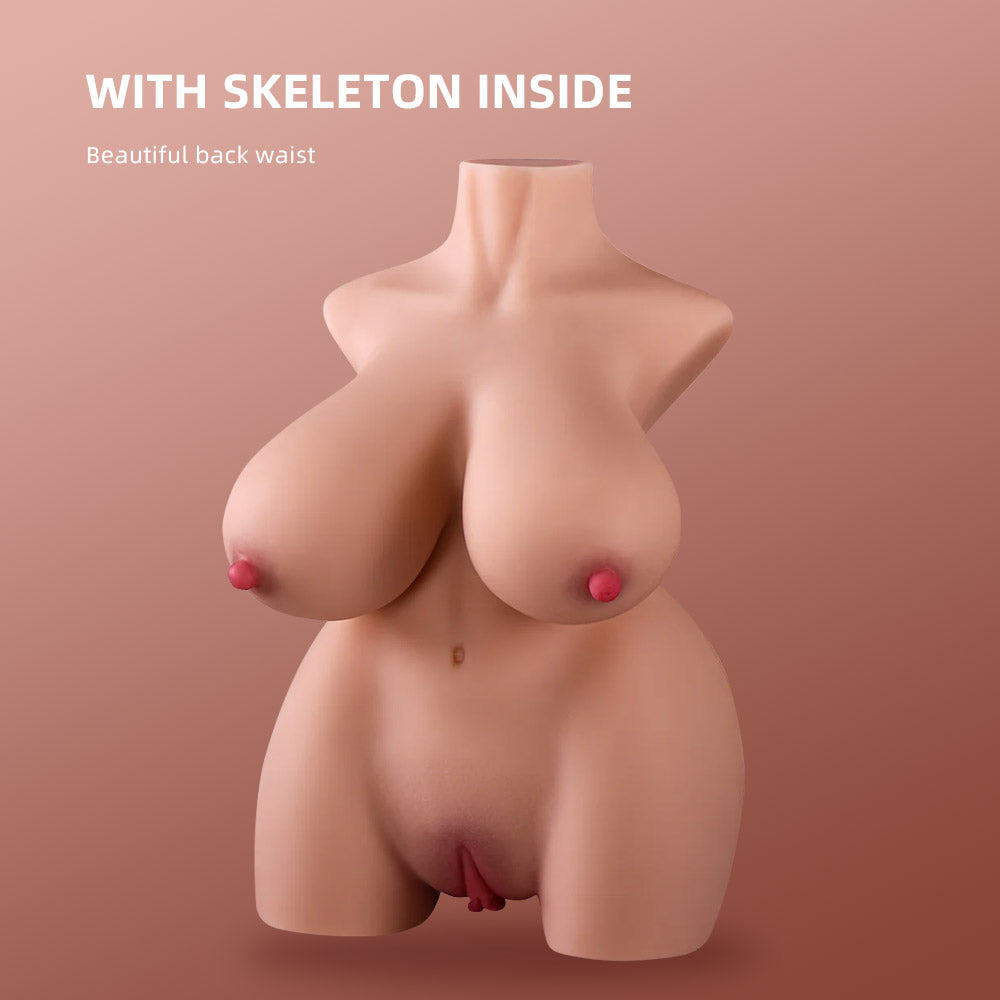 6.61lb Big Boobs Mini Best Cheap BBW Sex Doll Torso|QSX