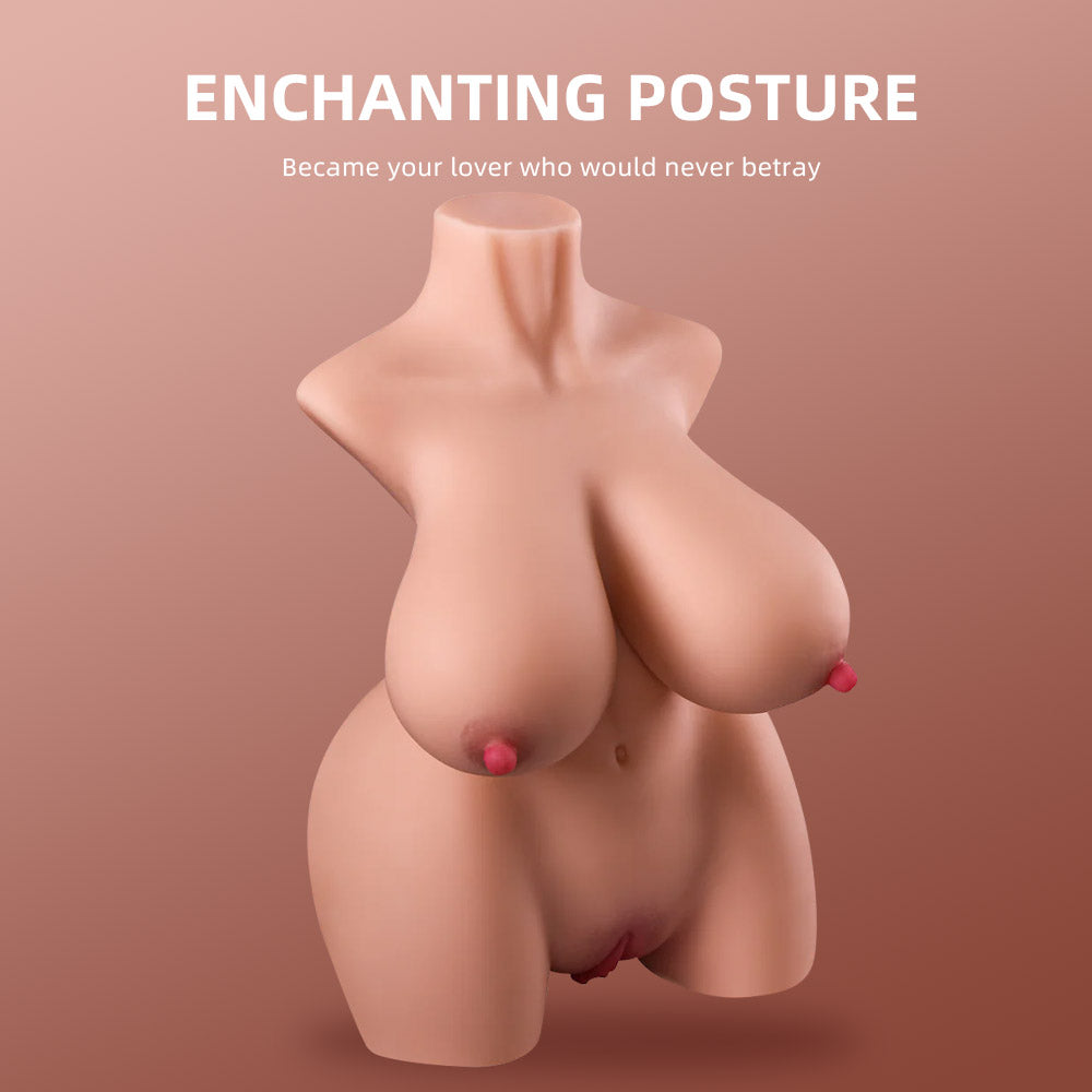 6.61lb Big Boobs Mini Best Cheap BBW Sex Doll Torso|QSX