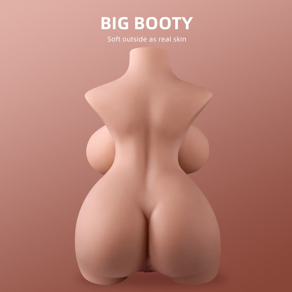 6.61lb Big Boobs Mini Best Cheap BBW Sex Doll Torso|QSX