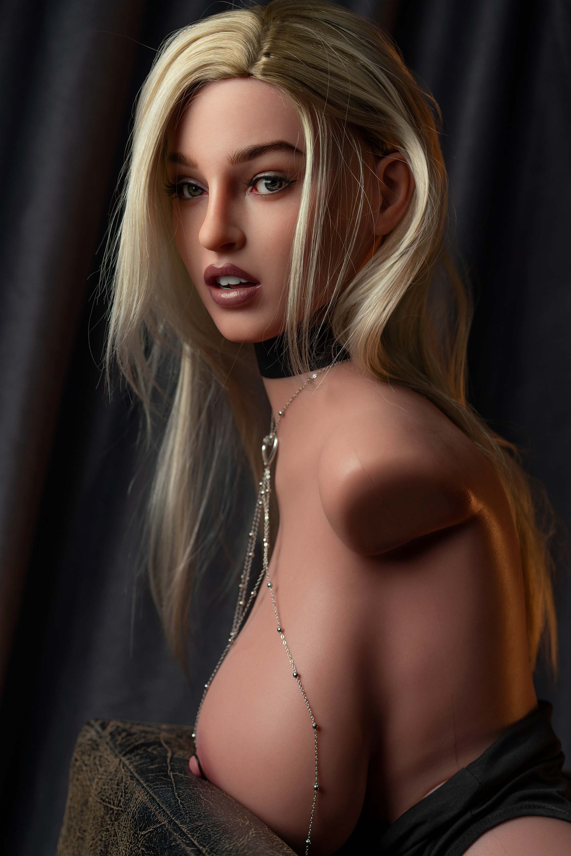 111cm/3ft8 K-cup Realistic Tan BBW Curvy SLE Sex Doll Torso ZXE204_1USA STOCK