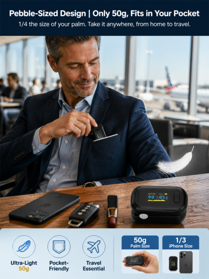 Medical-grade intelligent pulse oximeter🩸No injection required, blood sugar and blood pressure can be measured in 8 seconds!