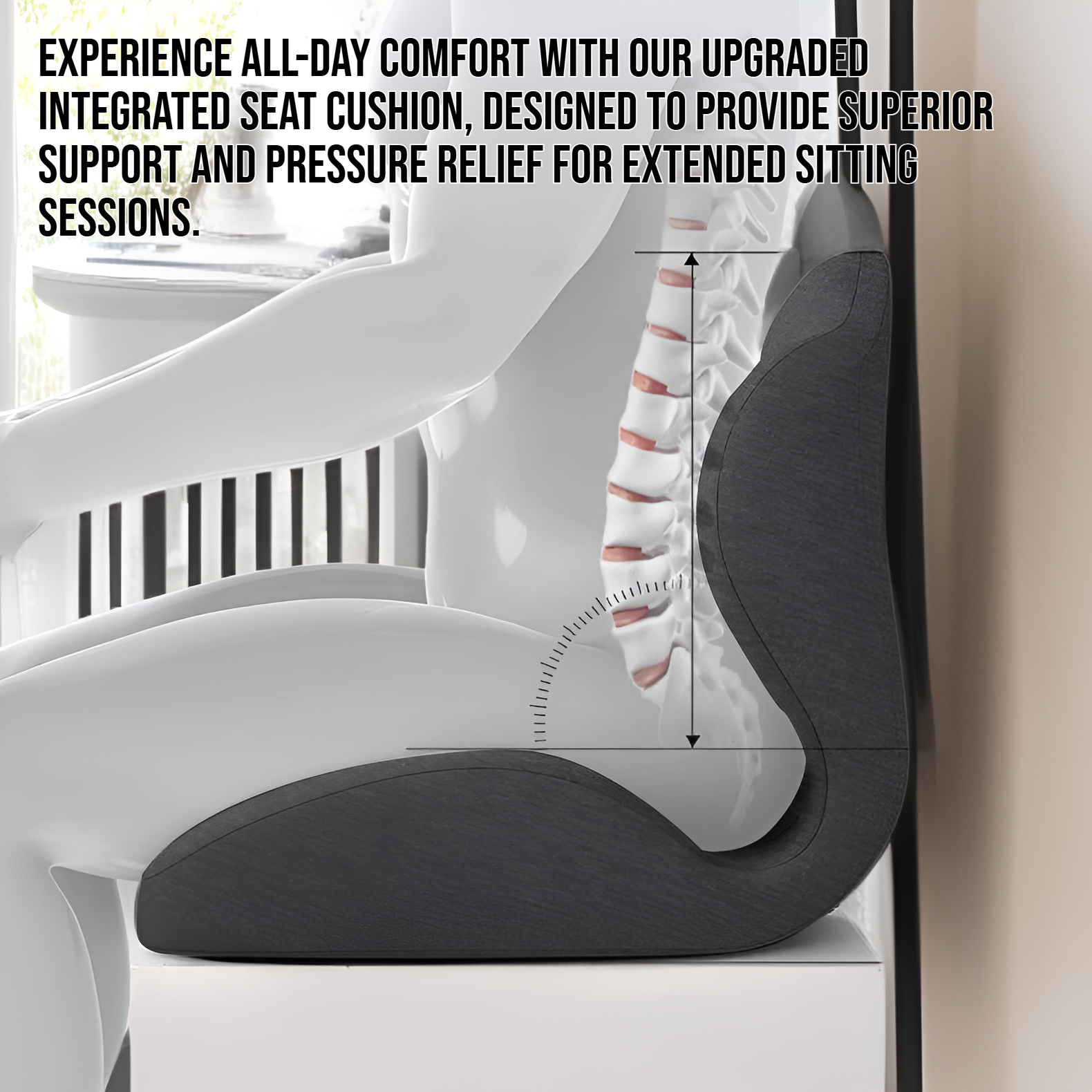 Upgraded Comfort Integrated Seat Cushion