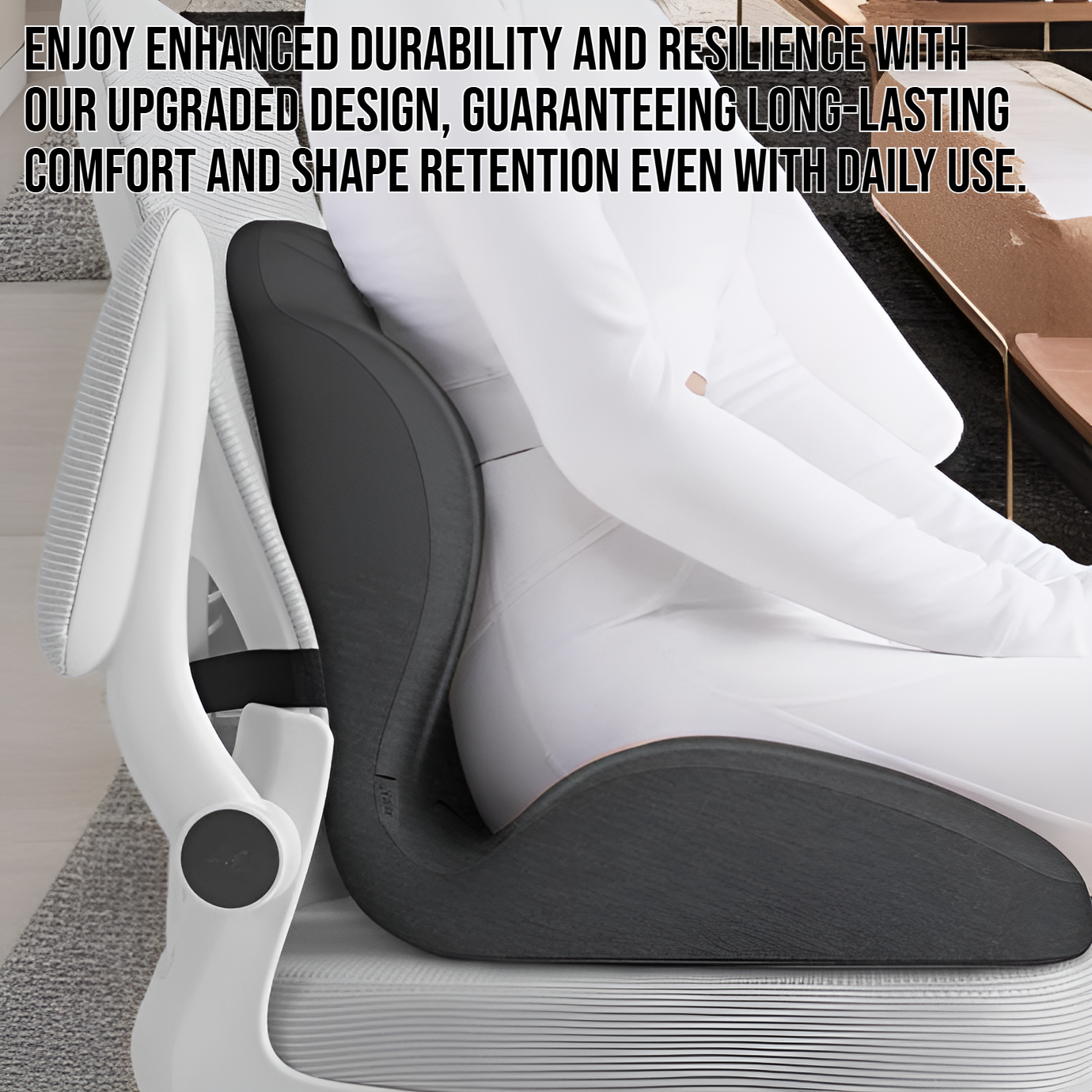 Premium support seat cushion for office chair