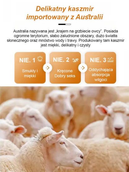 Rozszerzone ciepłe kaszmirowe nakolanniki