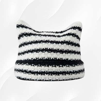 Modna czapka z włóczki