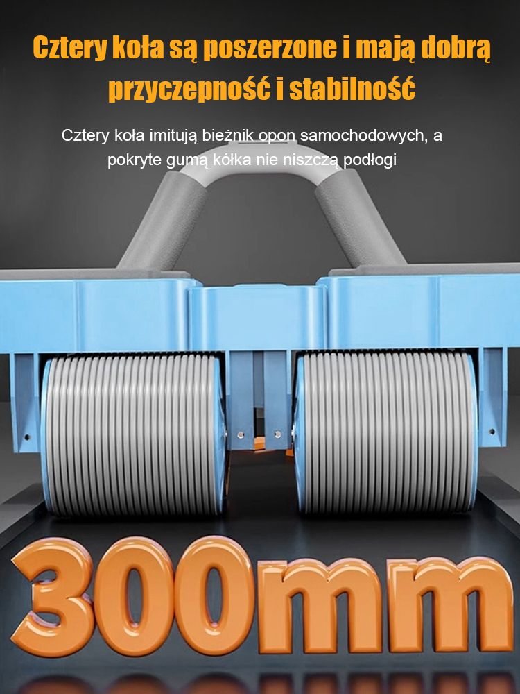 Cztery rundy automatycznego podciągania brzucha i zwijania koła fitness brzucha🚀 Cztery koła – stabilność jak skała, żadnych przewrotek🔄 Inteligentny automatyczny powrót – nawet początkujący zrobi mięśnie brzucha