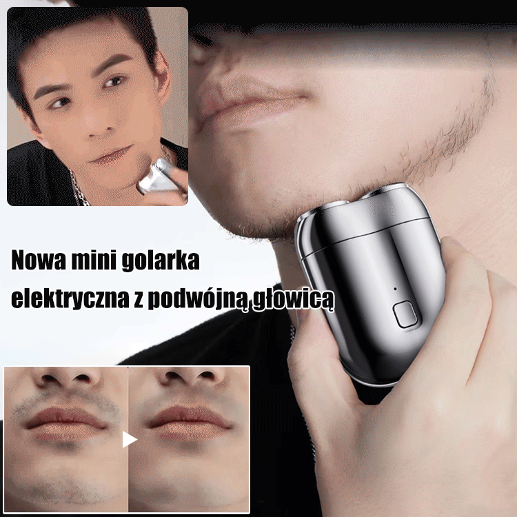 Niewiarygodnie mała, błyskawicznie czysta! Podwójna moc bez szarpania – idealnie gładka skóra ⚡💎Twój as w rękawie w podróży! Bez kabli, wodoodporna i stylowa – pewność siebie pod ręką 🚀🚿odśwież się w 30 sekund 🧔🔥