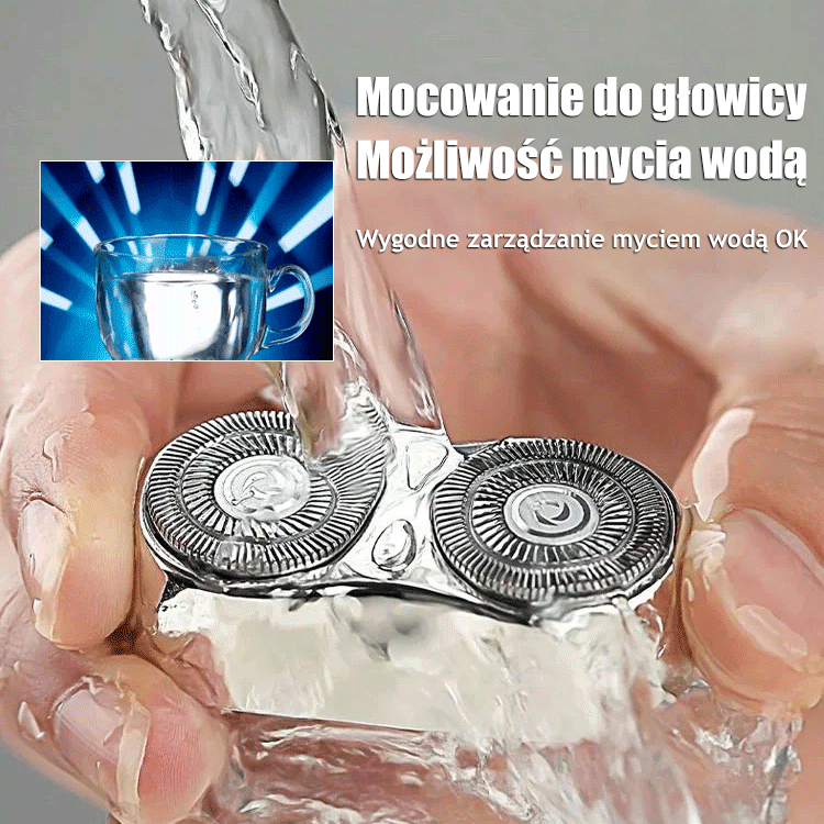 Niewiarygodnie mała, błyskawicznie czysta! Podwójna moc bez szarpania – idealnie gładka skóra ⚡💎Twój as w rękawie w podróży! Bez kabli, wodoodporna i stylowa – pewność siebie pod ręką 🚀🚿odśwież się w 30 sekund 🧔🔥