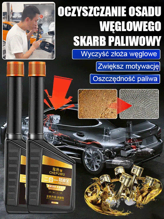Zadbaj o auto jak profesjonalista w domu! 🛠️Skarb paliwa🧪Usuwa osady z wtryskiwaczy i zaworów