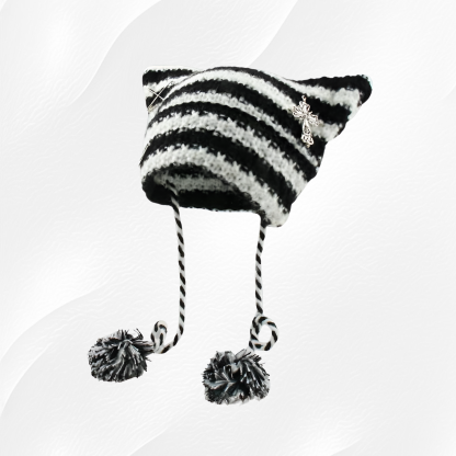 Modna czapka z włóczki