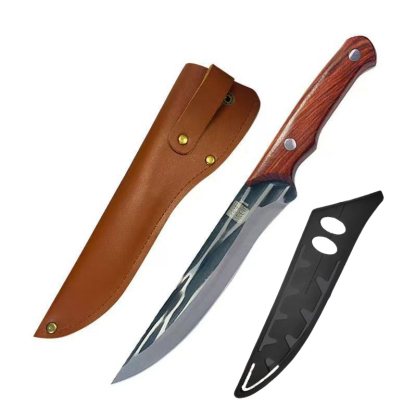 【30 lat ostrza】Ręcznie kuty nóż do oddzielania kości i rozbioru✊Krojenie kości jest tak samo łatwe jak krojenie tofu.