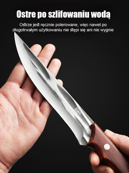 【30 lat ostrza】Ręcznie kuty nóż do oddzielania kości i rozbioru✊Krojenie kości jest tak samo łatwe jak krojenie tofu.