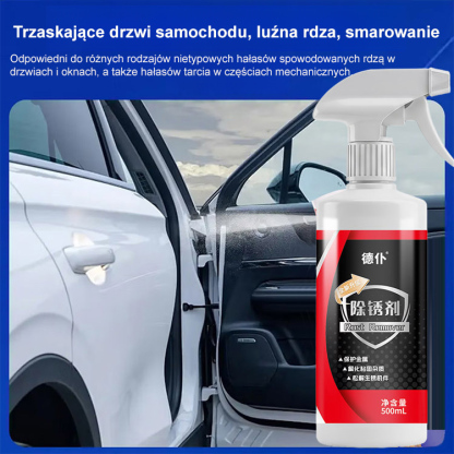2 w 1: usuwanie rdzy + ochrona – metal jak nowy na dłużej🛡️Wydajny środek do usuwania rdzy w sprayu⚡ Błyskawiczna penetracja – rdza znika w kilka sekund