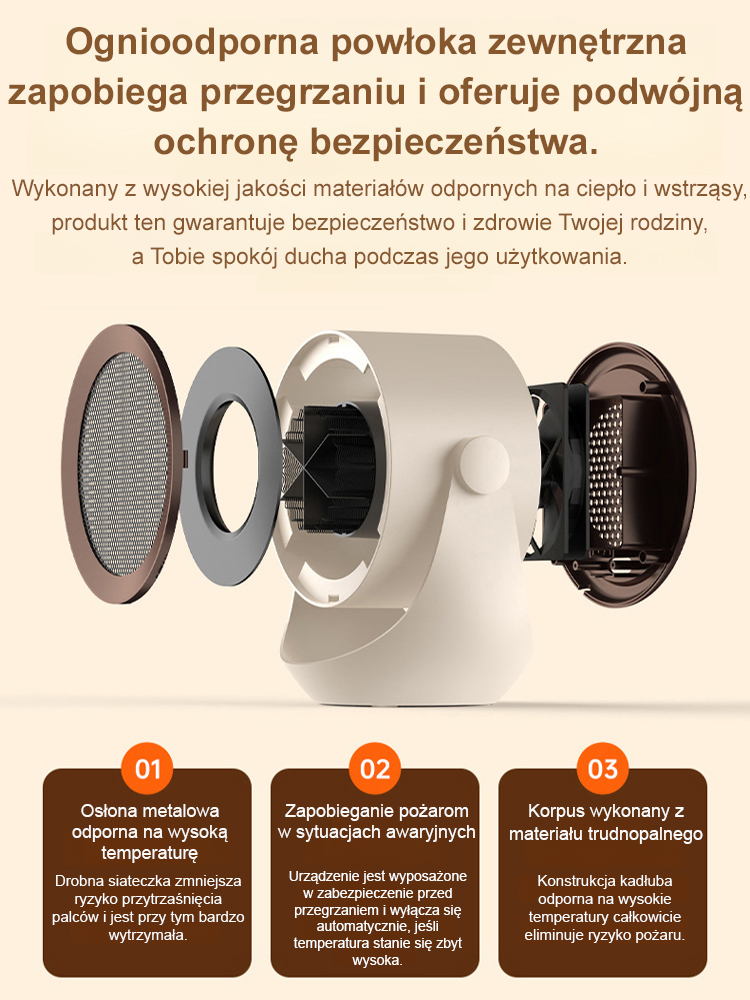 【Ekspresowe ciepło】Wielofunkcyjny natychmiastowy wentylator grzewczy🔥🔥Uruchamia się po 3 sekundach, zimne powietrze zamienia się w ciepłe.