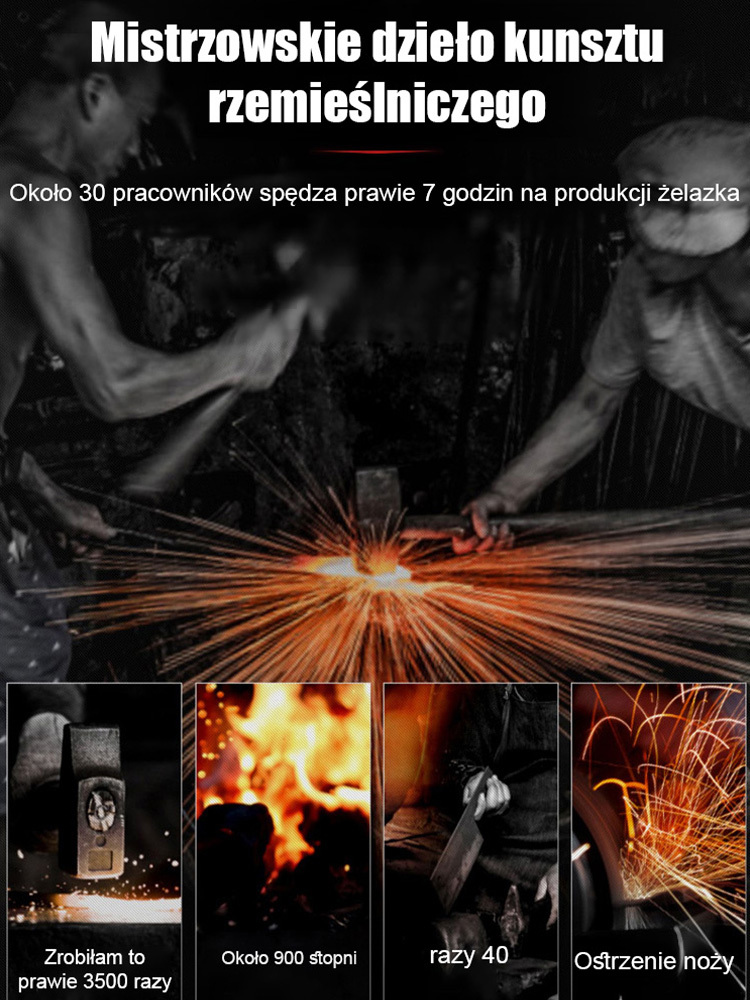 【30 lat ostrza】Ręcznie kuty nóż do oddzielania kości i rozbioru✊Krojenie kości jest tak samo łatwe jak krojenie tofu.