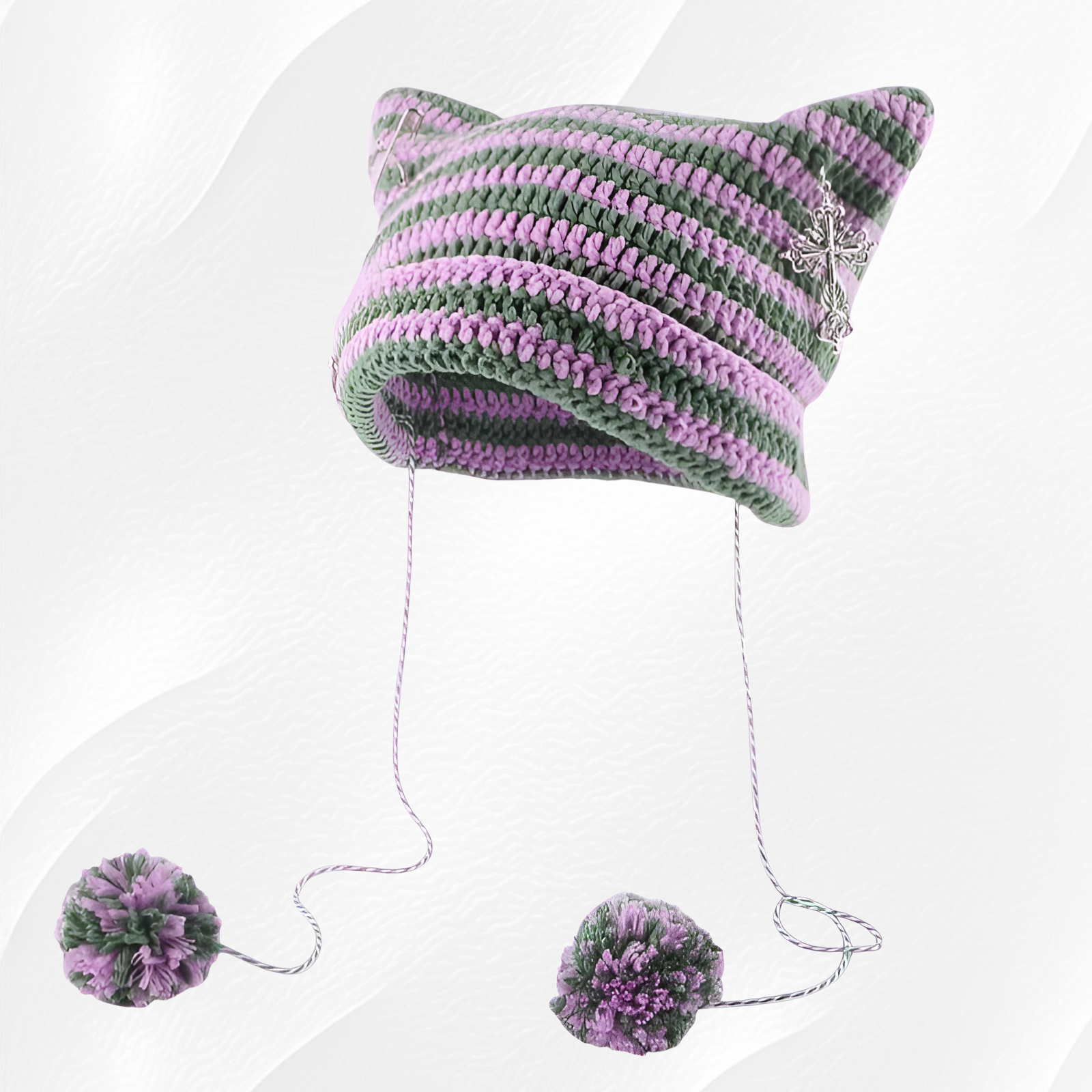 Modna czapka z włóczki