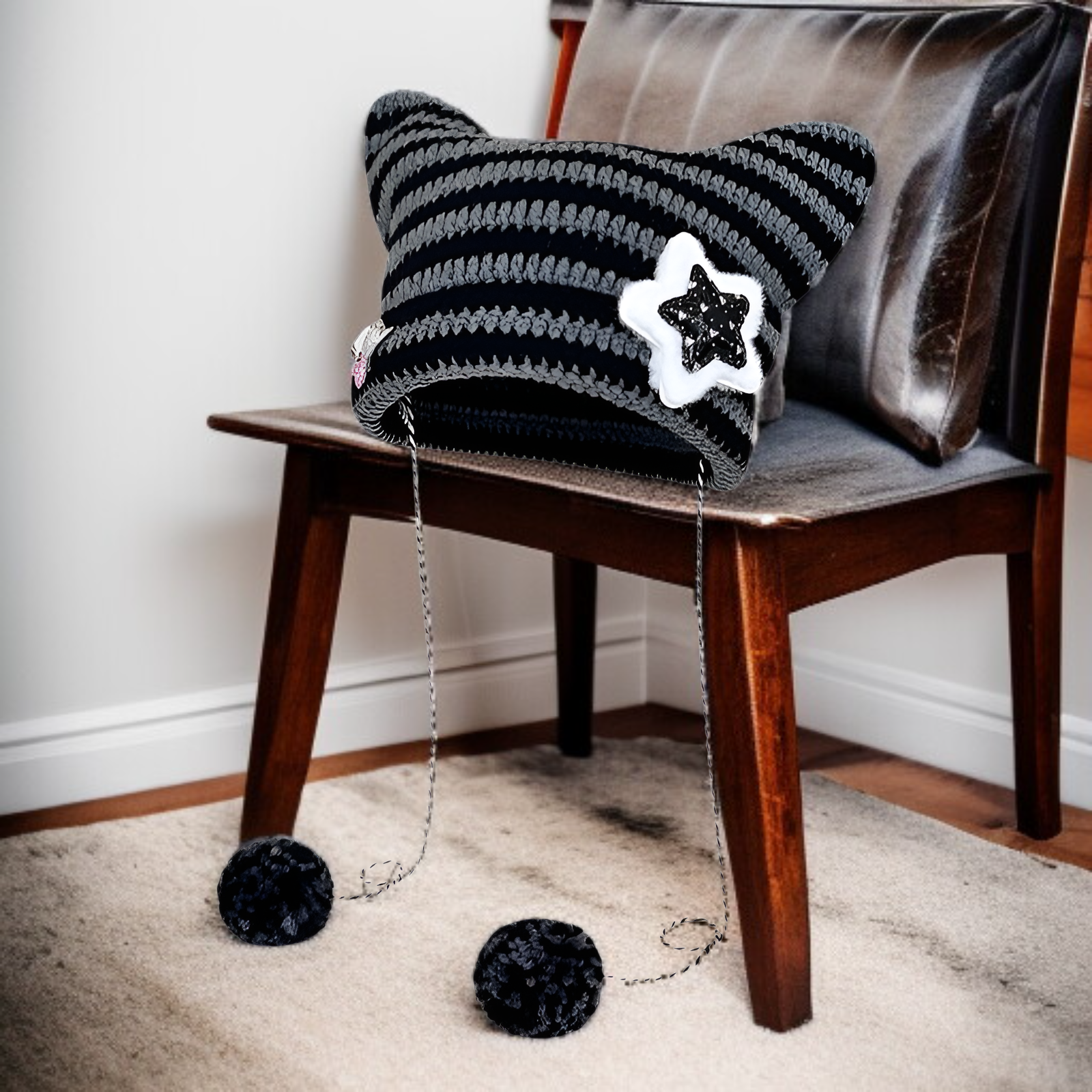 Modna czapka z włóczki