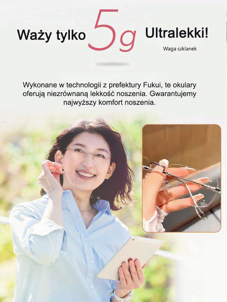 Zamówienie anulowane! Wyprzedaż 📉2 w 1: Do czytania i na słońce 🌓Ultralekkie bezramkowe okulary do czytania z fotochromem📦Zapasy fabryczne: 4 szt. za 168 zł🛡️Filtr światła niebieskiego