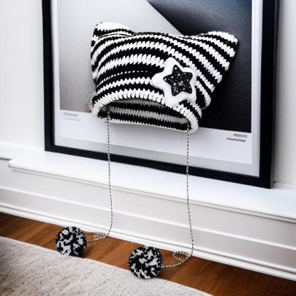 Modna czapka z włóczki