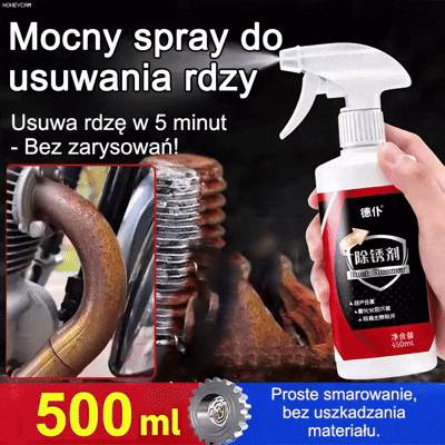 2 w 1: usuwanie rdzy + ochrona – metal jak nowy na dłużej🛡️Wydajny środek do usuwania rdzy w sprayu⚡ Błyskawiczna penetracja – rdza znika w kilka sekund