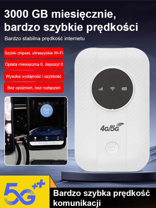 【Darmowy Internet w kieszeni】Router 5G，❣️Za cenę jednego piwa możesz otrzymać darmowy internet na całe życie! 