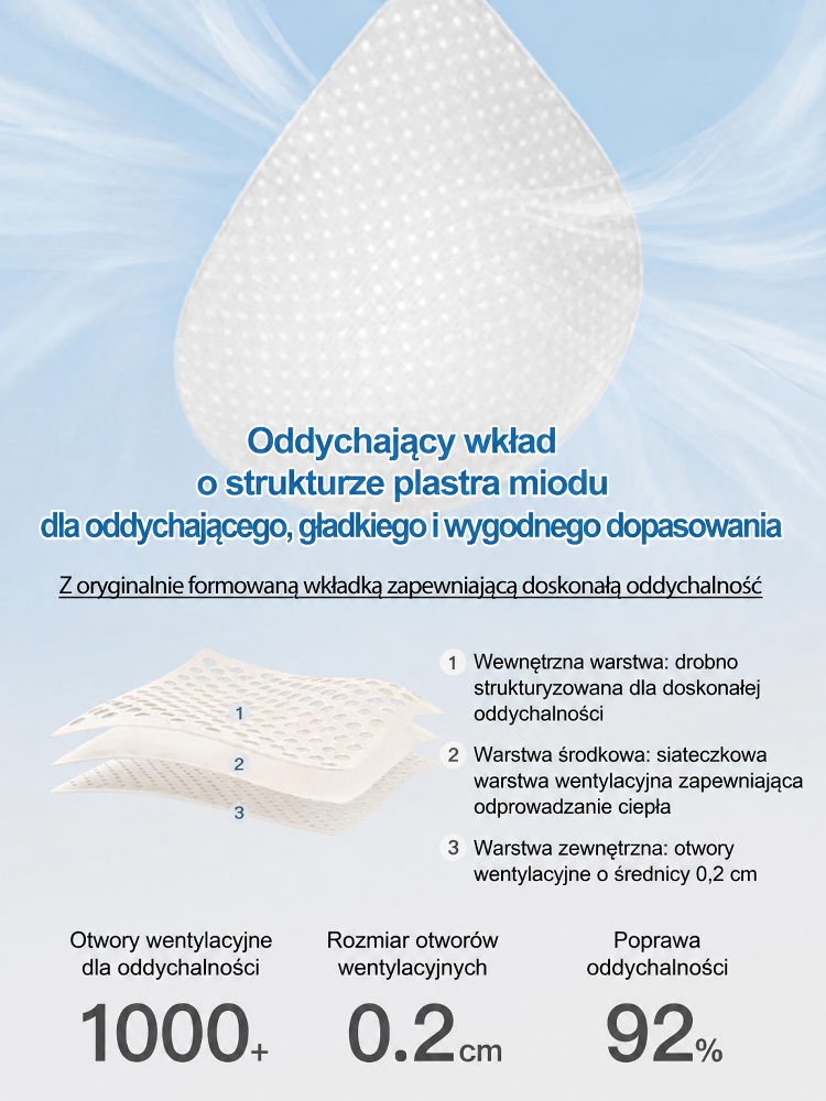 ✨Lodowy jedwab – chłód nawet w 40°C. Bez zapachu, nie prześwituje. Modeluje biust – bez kompleksów. 