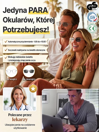 koniec z wymianą okularów i bólem głowy!autofokus w 0,1s & widzenie hd，100% zwrotu pieniędzy，najpierw testuj, potem decyduj!
