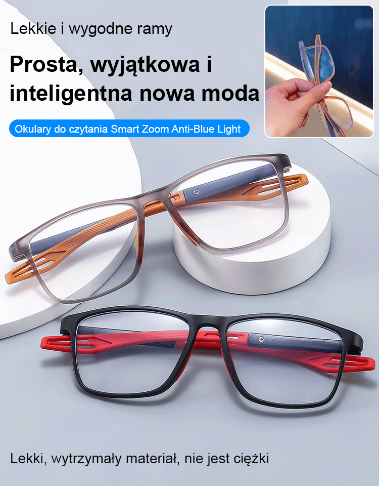 Opatentowana przez Niemcy technologia，Ultralekkie i wygodne，Okulary, które przetrwają 50 lat 