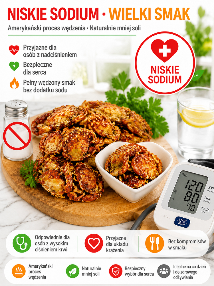 🦀Żegnaj, niezdrowe przekąski!Dzikie,alaskańskie mini kraby z głębin.Pyszne,niskokaloryczne,1+1 gratis