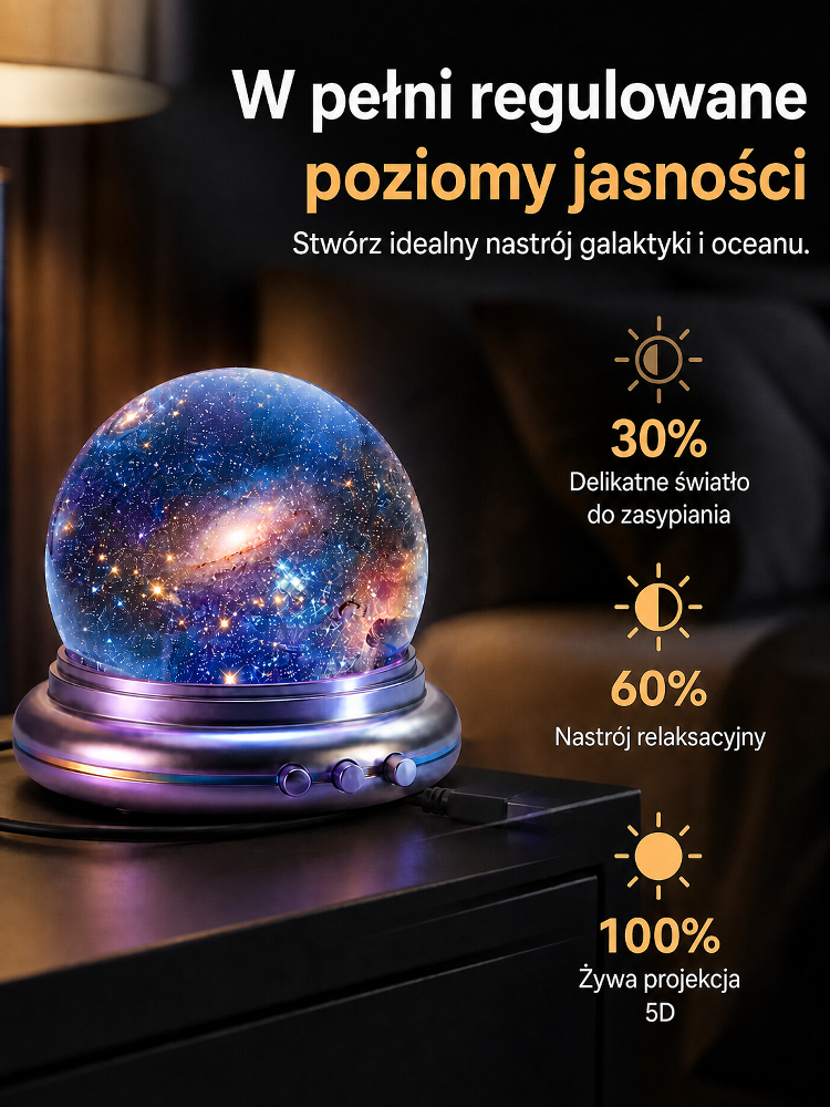 💖Projektor holograficzny 5D – zamienia każdą przestrzeń w głębinę lub kosmos. ✨Top Acme, 4K Ultra HD, realistyczne obrazy oceanu i galaktyki.
