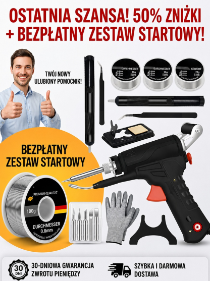 ✨Wreszcie dostępna! 5 w 1 ręczna spawarka laserowa – niemiecka jakość!  bez żadnych umiejętności! -50% dziś