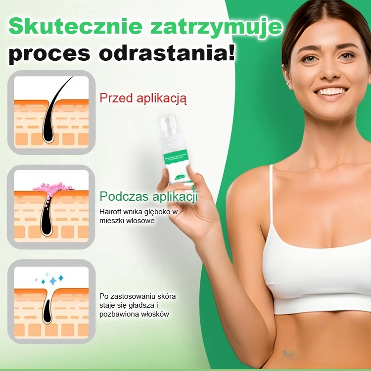 Usuwa włosy w zaledwie 30 sekund i zapewnia gładką skórę nawet na 3 miesiące!