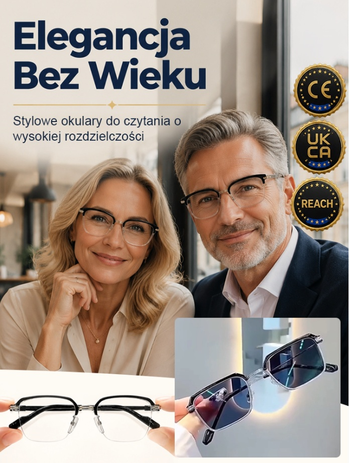 🌸 Niemieckie okulary – automatyczna korekta, powłoka antyrefleksyjna, ochrona przed niebieskim światłem, mniej zmęczone oczy, wytrzymała konstrukcja.