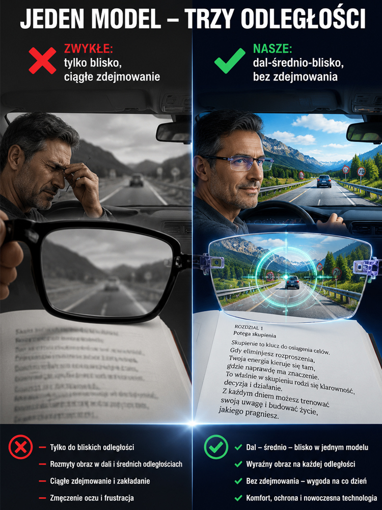 🎁Niemieckie inteligentne okulary – 1+1 gratis.