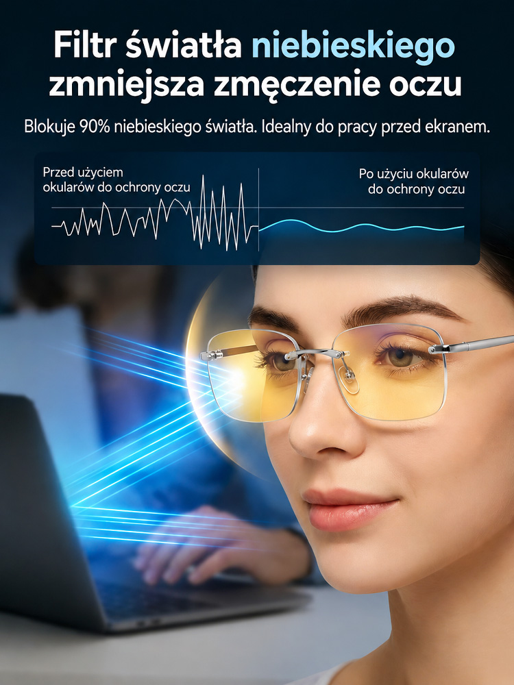 koniec z wymianą okularów i bólem głowy!autofokus w 0,1s & widzenie hd，100% zwrotu pieniędzy，najpierw testuj, potem decyduj!