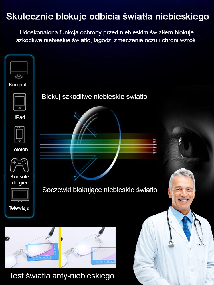 ⚡【Wyprzedaż Fabryczna -50%】Pożegnaj się ze zmęczonymi oczami. Filtr światła niebieskiego i inteligentny zoom zapewniają ostry obraz.Przywróć wzrok do jasności sprzed 20 lat