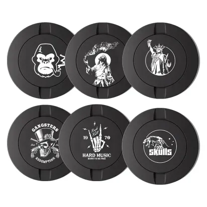 Black Metal Two-Tie Container Cans