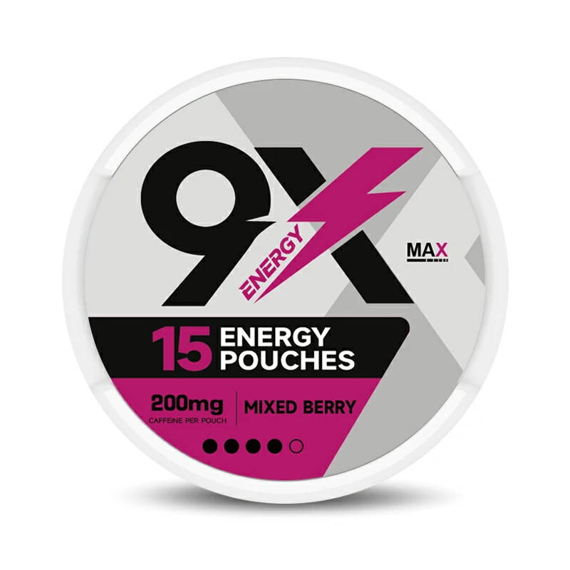 9X Energy Pouch 200mg Caffeine with 8 Flavors Order Online