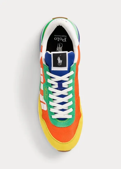 Train 89 Logo Suede & Oxford Sneaker