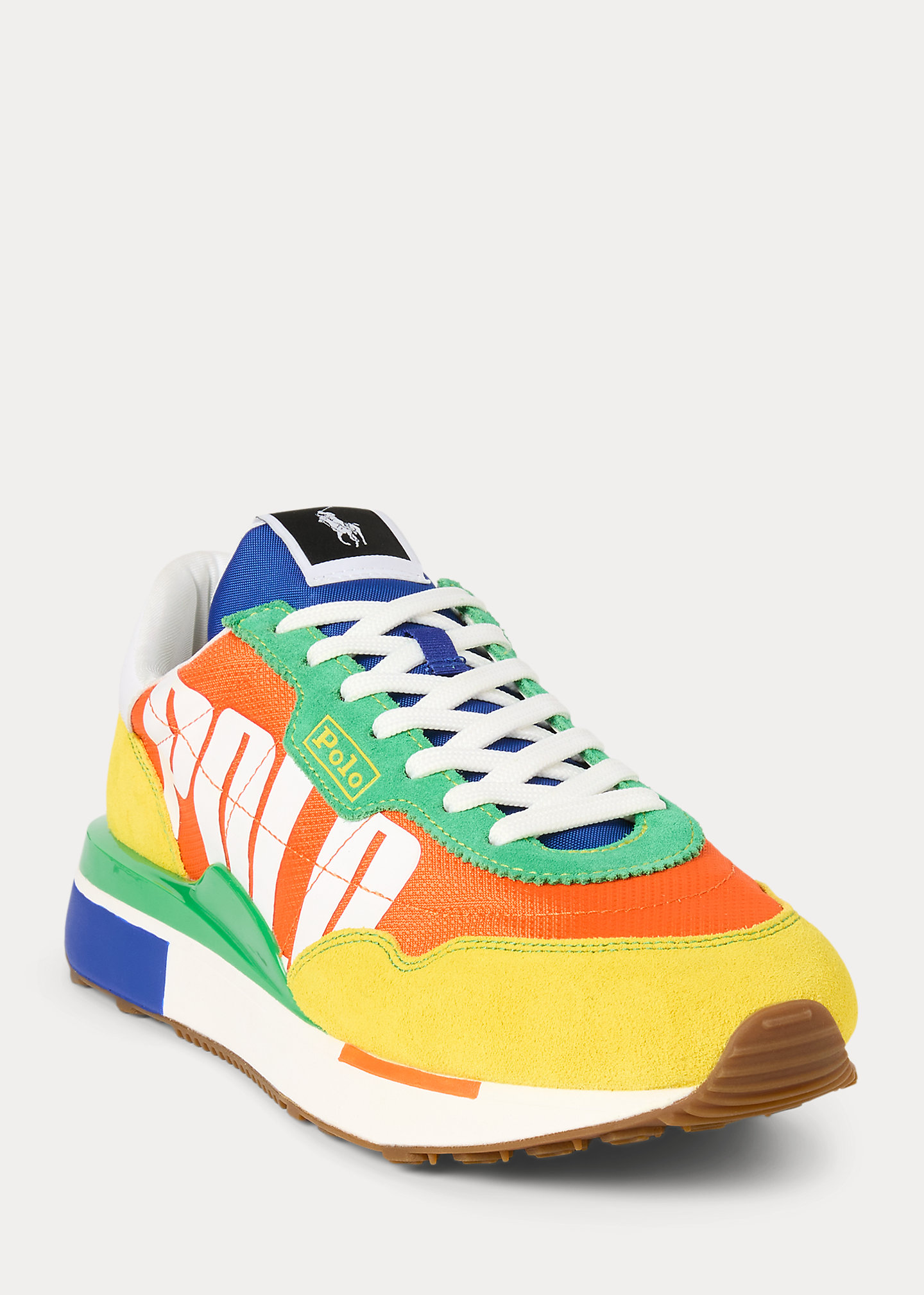 Train 89 Logo Suede & Oxford Sneaker