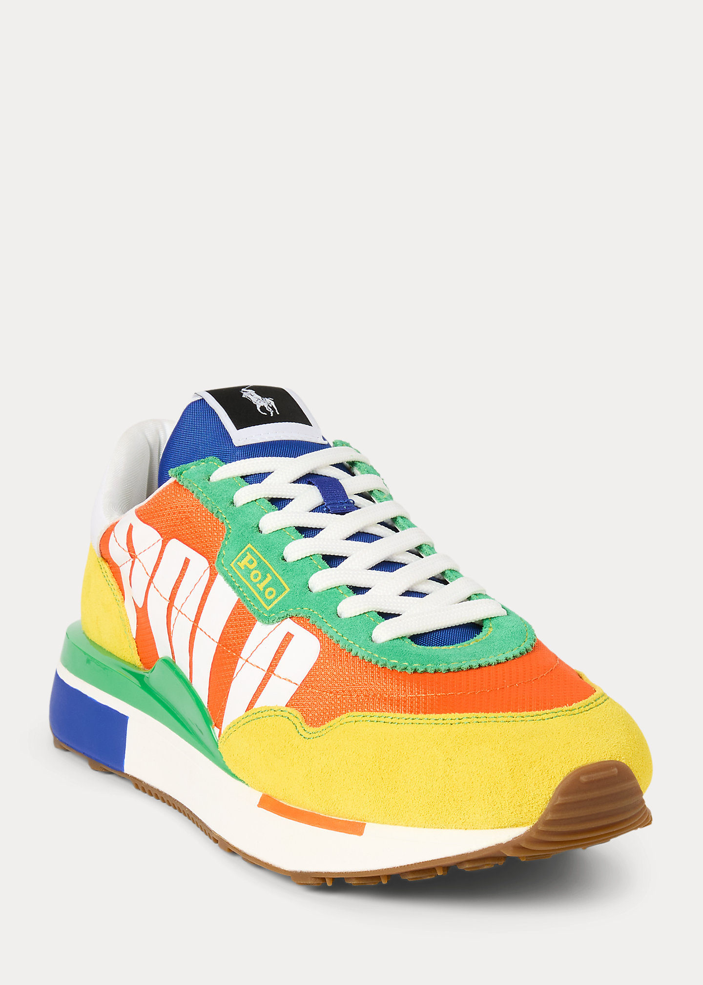 Train 89 Logo Suede & Oxford Sneaker