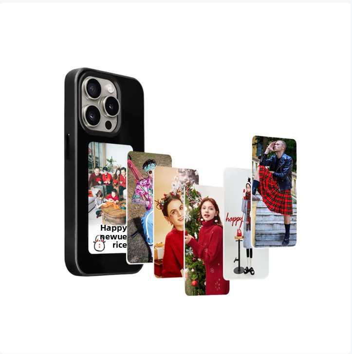 HD E-Ink Phone Case | NFC One-Touch Customization + 0 Power Consumption Permanent Display | Compatible with iPhone 16 Pro Max, MagSafe & Shockproof with Stand, Stylish Protective Case