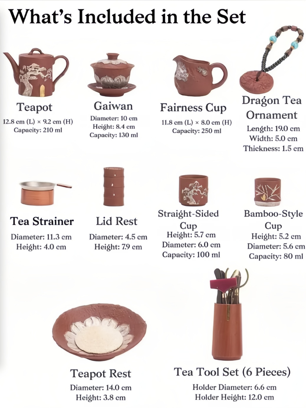 Traditional Yixing Zisha Tea Set with Storage Case