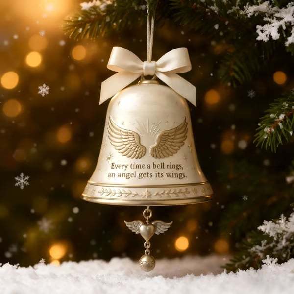 🎁New Year Sale 49% OFF🔥Angel Wing Bell Ornament
