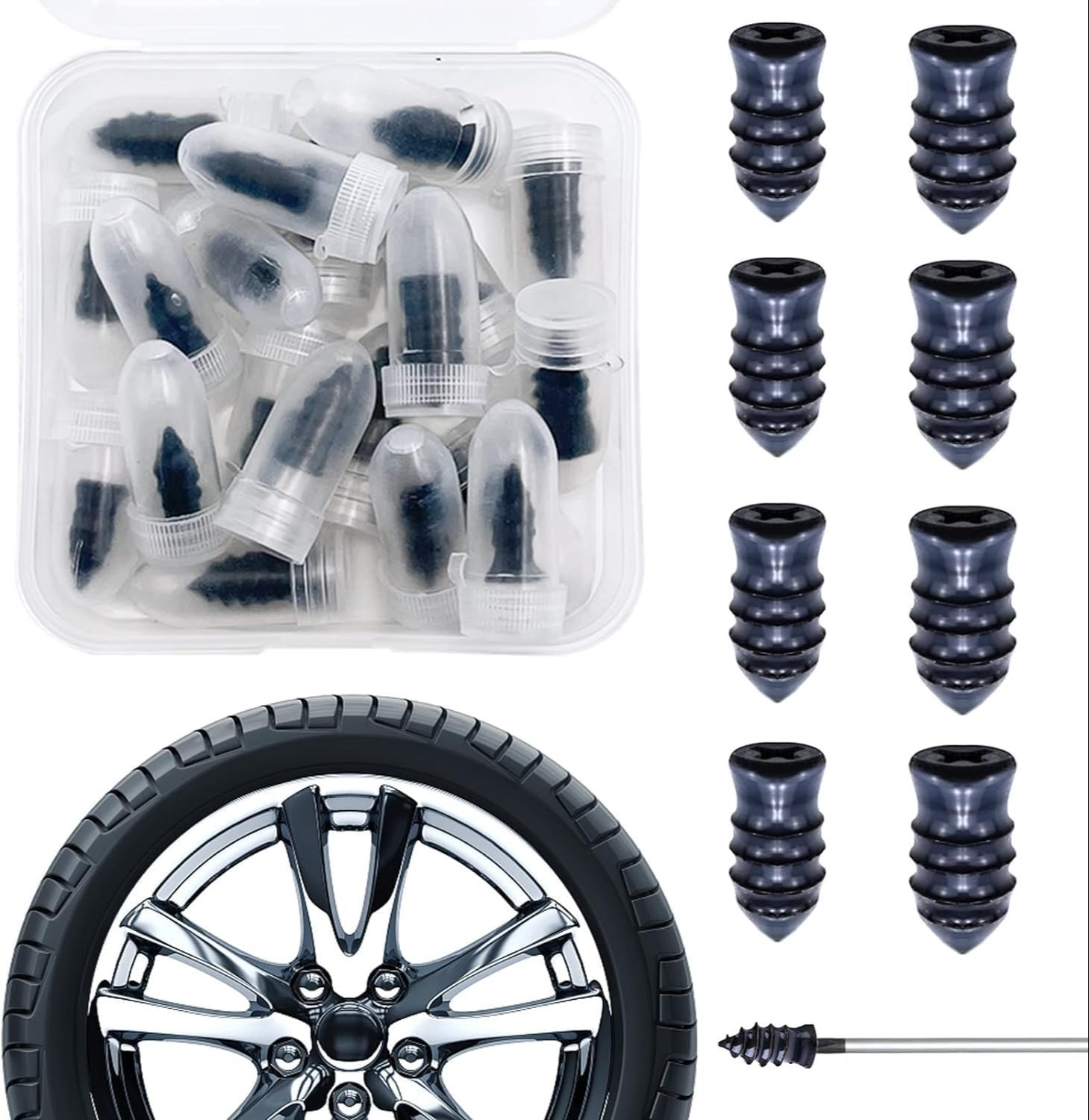 🎄Christmas Mega Sale – 49% OFF! 🔥 Instant Tire Plug Repair Kit 🚚BUY MORE SAVE MORE