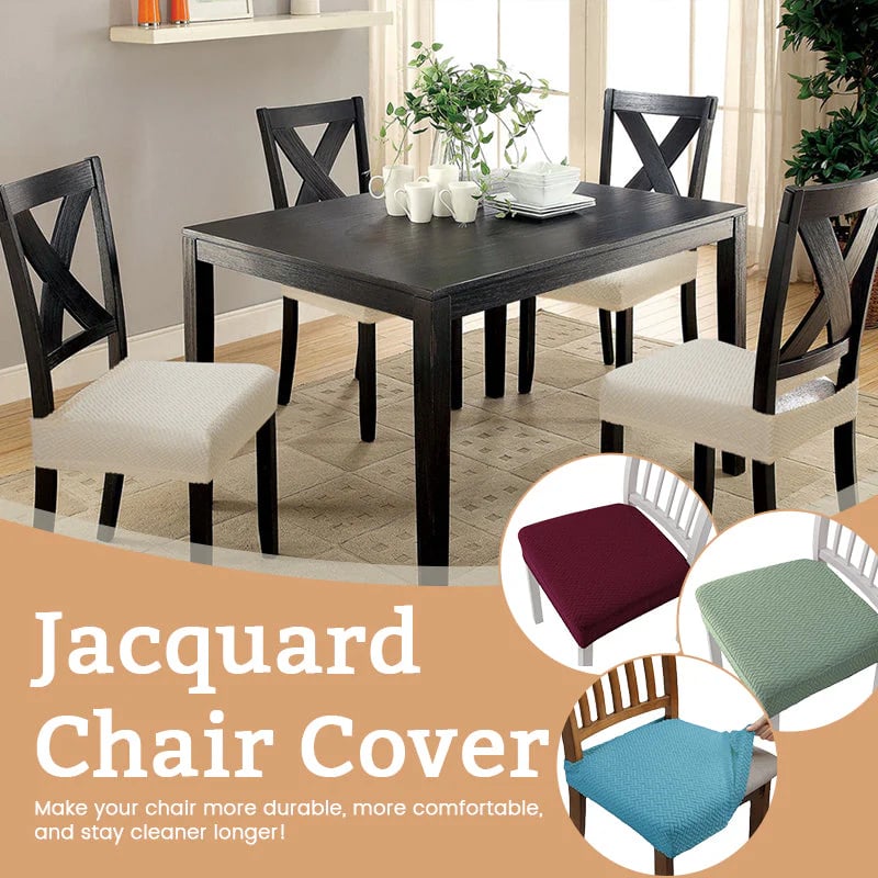 Jacquard Chair Seat Cover & BUY 6 GET EXTRA 20% OFF